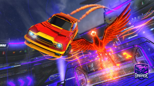 A Rocket League car design from Juuljerto