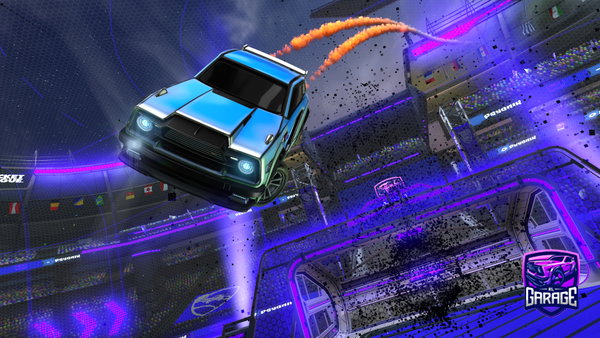 A Rocket League car design from GIGANIGERCHAD