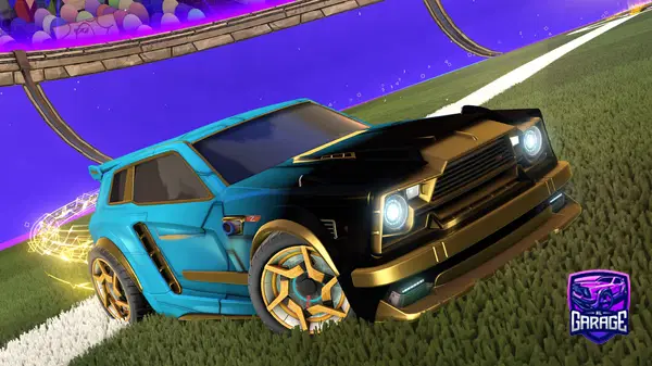 A Rocket League car design from stova