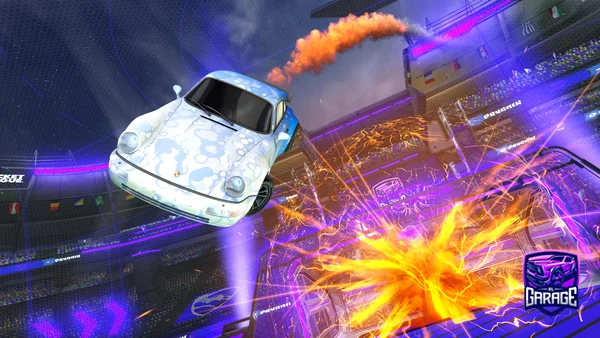 A Rocket League car design from Vapelyfe