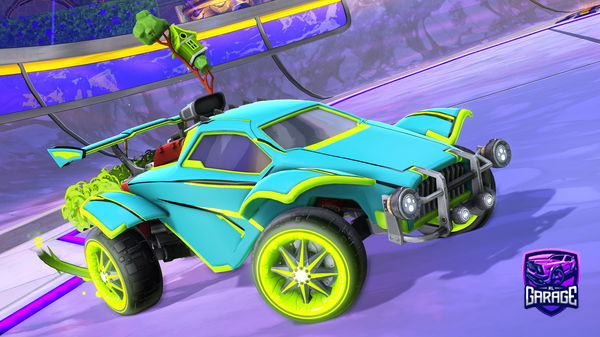 A Rocket League car design from carbonario