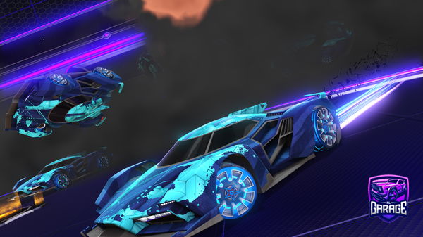 A Rocket League car design from Vinetangler