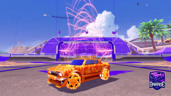 A Rocket League car design from raspberrv