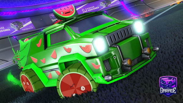 A Rocket League car design from Retraktable