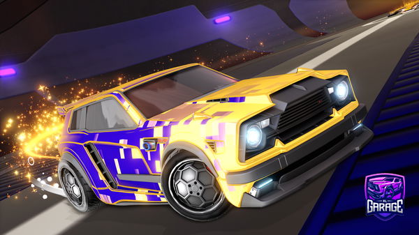 A Rocket League car design from Mat3jnoo