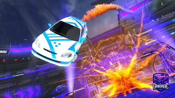 A Rocket League car design from Dcapitol