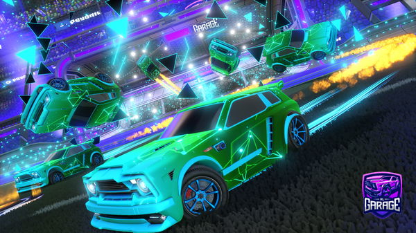 A Rocket League car design from SunkRL