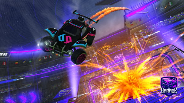 A Rocket League car design from dakotabegoated