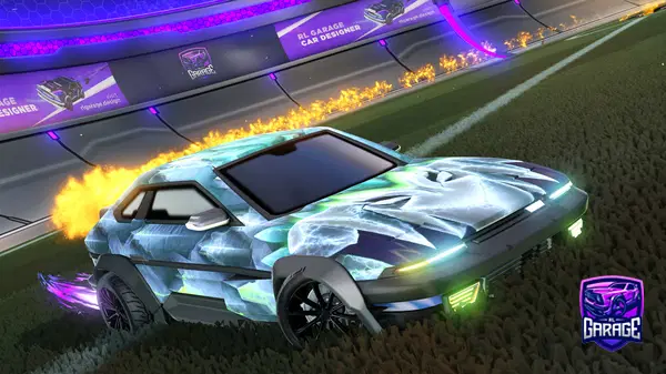 A Rocket League car design from Fifoludek