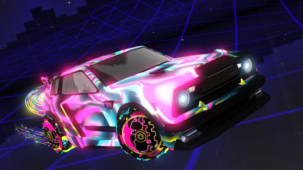 A Rocket League car design from Raphanguille