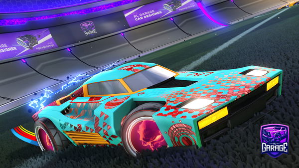 A Rocket League car design from pixl_