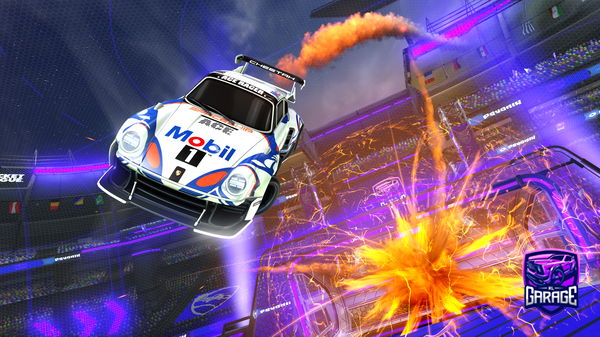 A Rocket League car design from Mintyyyyy7