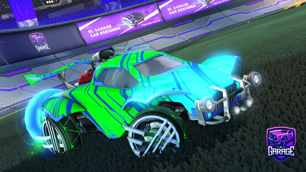 A Rocket League car design from Blueberries