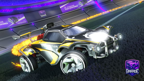 A Rocket League car design from DKFiRE9