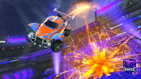 A Rocket League car design from Orangutan15