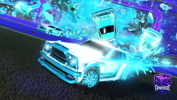 A Rocket League car design from bf107g7