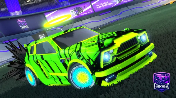 A Rocket League car design from BL4K3Y3