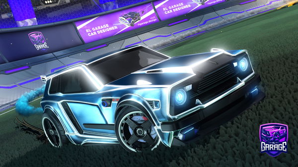A Rocket League car design from SupbarMocha