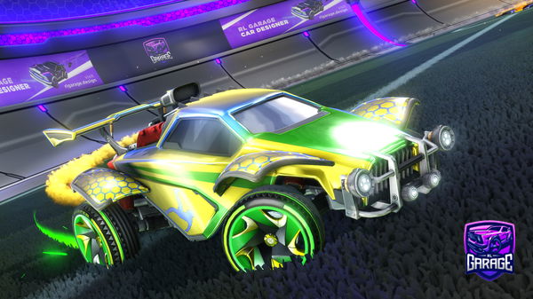A Rocket League car design from Couplekisscamera