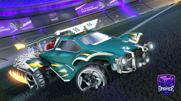 A Rocket League car design from Dmsld