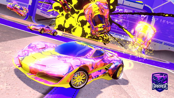 A Rocket League car design from GRZYBEEKK