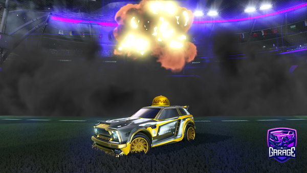 A Rocket League car design from bennyboyaggie