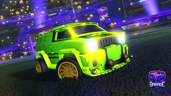 A Rocket League car design from SToMPDoWNKiLLAinc