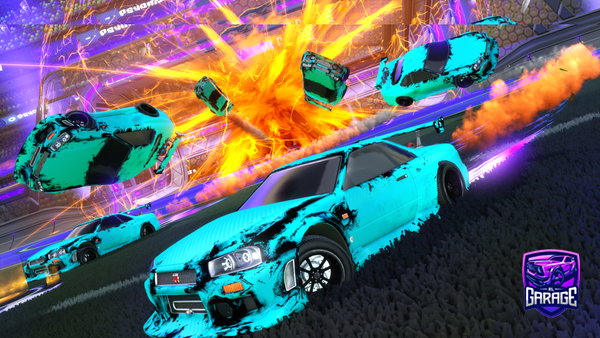 A Rocket League car design from Eljannnnss
