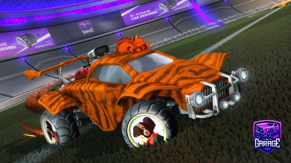 A Rocket League car design from Couplekisscamera