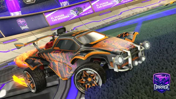 A Rocket League car design from IgglePiggIe