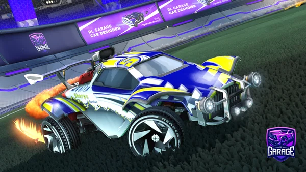 A Rocket League car design from Tecnikaz
