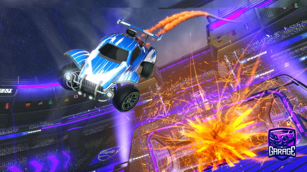 A Rocket League car design from firemateo