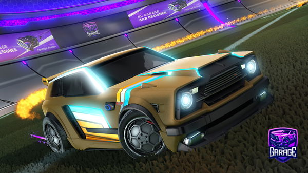 A Rocket League car design from rudinho473