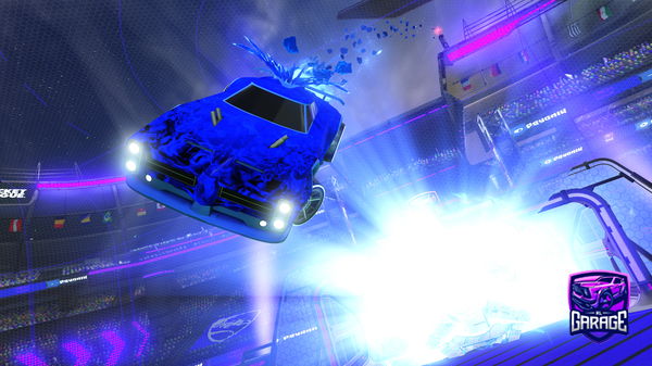 A Rocket League car design from GTR-on-gfuel