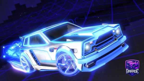 A Rocket League car design from VantablackF