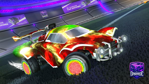 A Rocket League car design from Synxty