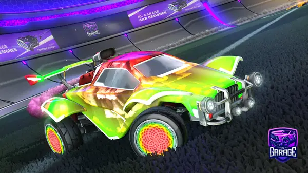 A Rocket League car design from PowerfulFlea441