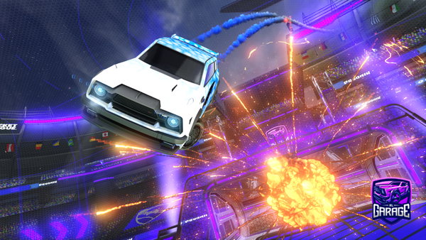 A Rocket League car design from FlashRun77