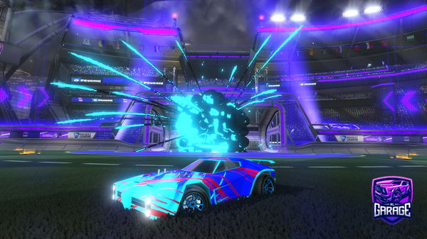 A Rocket League car design from DinoBattle