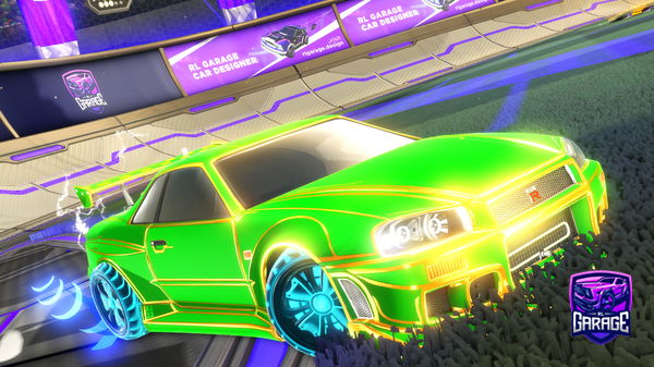 A Rocket League car design from HIBSRULE24