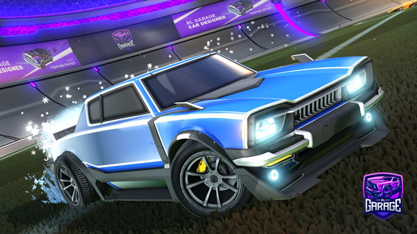 A Rocket League car design from Tech_Ed