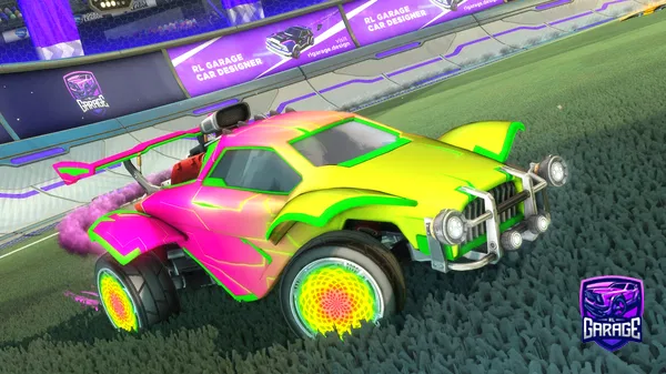 A Rocket League car design from Green1377ismyps