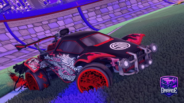 A Rocket League car design from grungeiris