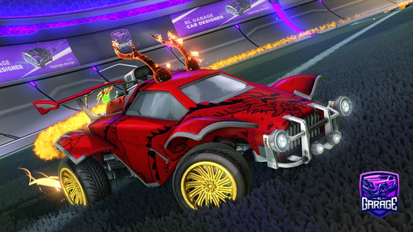 A Rocket League car design from Rmeoo