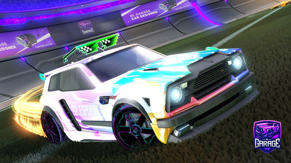 A Rocket League car design from Jakkalops