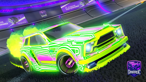 A Rocket League car design from WildGrayWolf