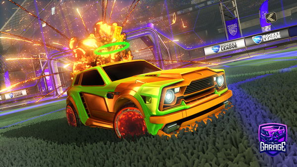 A Rocket League car design from Karimpara