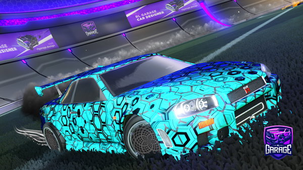 A Rocket League car design from FL4YC0N