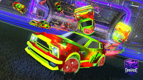 A Rocket League car design from Roachey