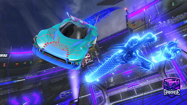 A Rocket League car design from Rainbow_cube24